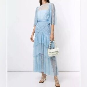 Alice McCall Love Craft Lace Gown  Dress in blue size 10